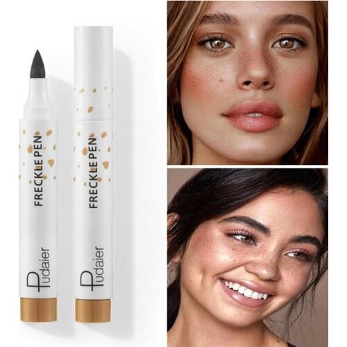 Pudaier face makeup freckle pen brown coffee color Lifelike nude makeup long lasting waterproof face drawing pen PD121