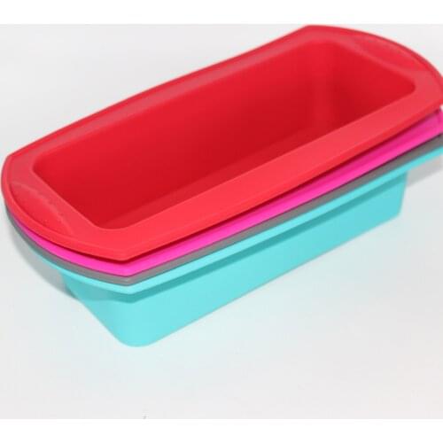 Silicone Layered Cake Mold Round Shape Rectangular Silicone Bread Pan Toast Bread Mold Cake Tray Mould Non-stick Baking Tools