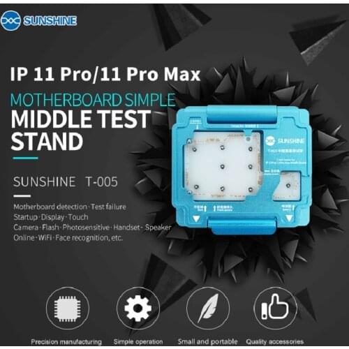 SUNSHINE T-005 Middle Layer Motherboard Tester for IP11 Pro/Pro Max series Test Fixture Simple Test Stand Mainboard Repair Tools