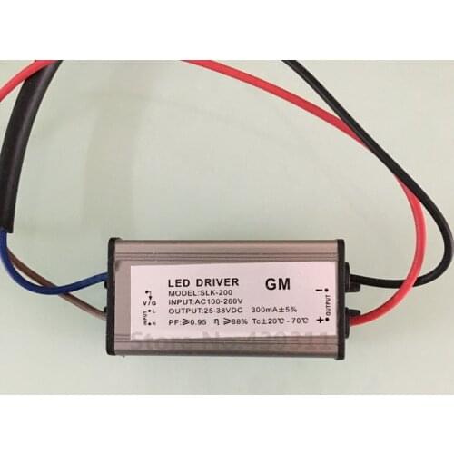 10W IP65 Waterproof Integrated LED Driver Power Supply Constant Current AC100-240V DC28-39 300mA free shipping