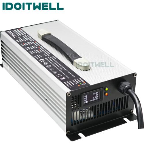 High power 48V li ion battery charger 58.8V 40A Automatic 14S lithium battery charger smart fast 14S li-ion battery pack charger