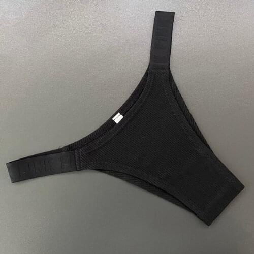 Womens underwear sexy thong letter knitted comfortable breathable thong fashion low-rise shorts briefs T-pants A19327