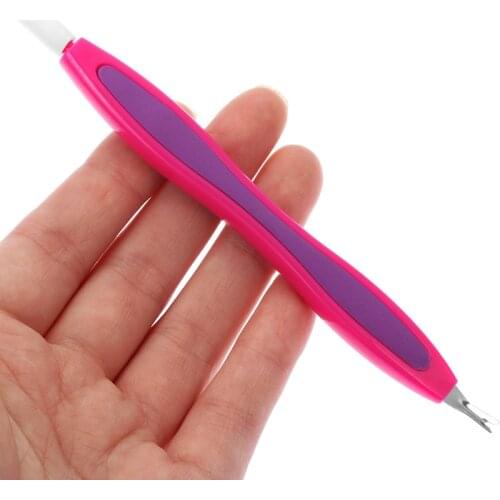 1Pc 2in1 Nail Tips Buffer File Cuticle Trimmer High Quality Cuticle Pusher Remover Nail Toe Manicure Tool for Nail Art 2021