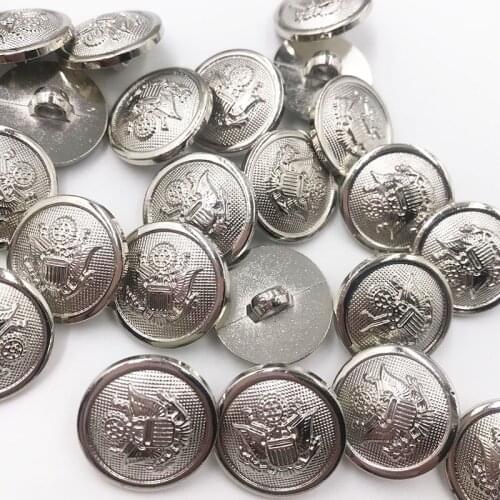 10PCS/pack Silver 20MM Anchor Buttons Plastic Sewing Accessory Shank Button Garment Clothing PT349