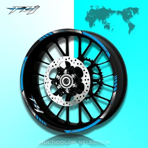 12 X Thick Edge Outer Rim Sticker Stripe Wheel Decals FIT For YAMAHA FZ1 FAZER FZ 1