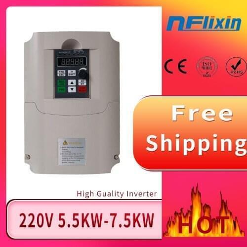 For Russian 220v 0.75kw/1.5kw/2.2/4kw /5.5kw/ 7.5kw 1 phase input and 3 phase output frequency converter/ ac motor drive/ VFD