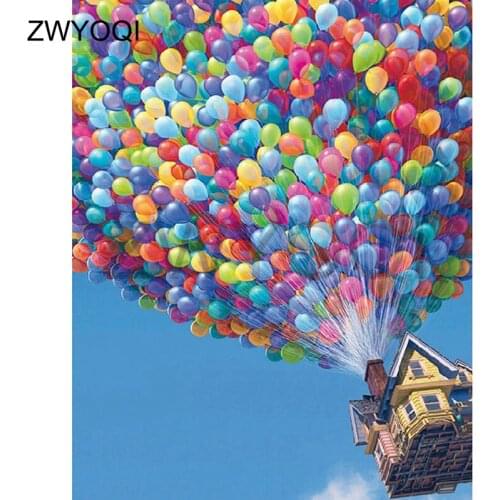 3D DIY Diamond painting Cross stitch balloon Full Round Diamond mosaic balloon Full Square Diamond embroidery balloon chimney