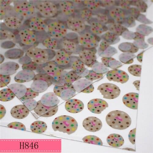 A4 20*33CM cookies cartoon Transparent UV clear print pvc fabric for DIY accessories H846