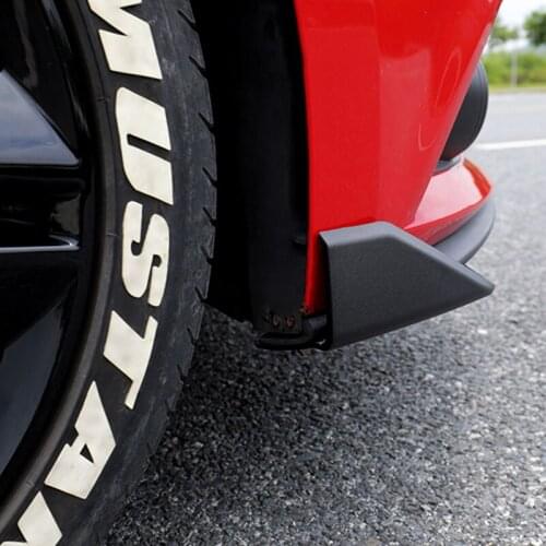 Car Side Pedal Corner Front Lip Corner Protection Decoration Modification Accessories for 15-19 Ford Mustang