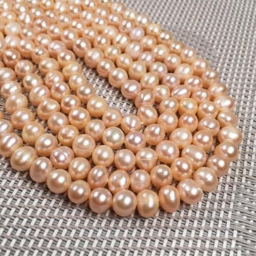 Natural Freshwater Pearl Beading Round shape Isolation Punch Loose Beads For jewelry making DIY Necklace Bracelet Accessories