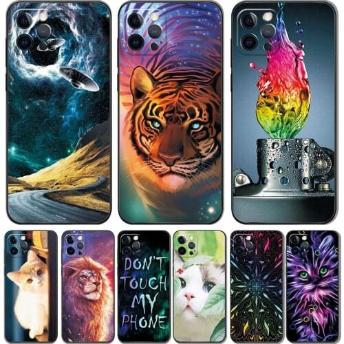 Case For iPhone 12 Pro MAX Case Flowers Cute Cartoon Slicone Case For iPhone 12 mini Back Cover For iPhone 12 Pro Tpu Phone Capa