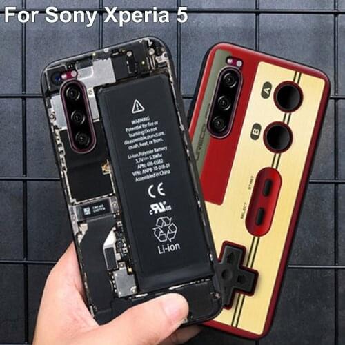 For Sony Xperia 5 case J9210 back cover retro Painted soft silicone TPU bumper phone cases For Sony Xperia 5 Xperia5 fundas case