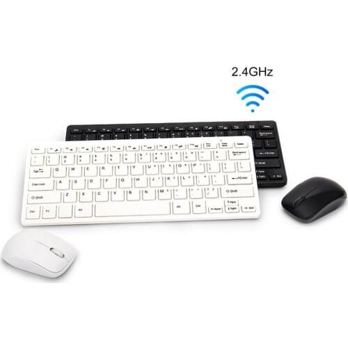 HK-03 Mini Wireless Keyboard and Mouse Set Thin Portable Wireless Keyboard Mute USB for Office,Outdoor