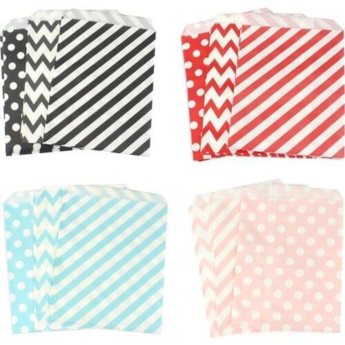 Ipalmay 25 pcs/pack Mod Print Paper Bags Wedding Birthday Party Favors Popcorn Cake Candy Treat Bags 11000pcs/lot