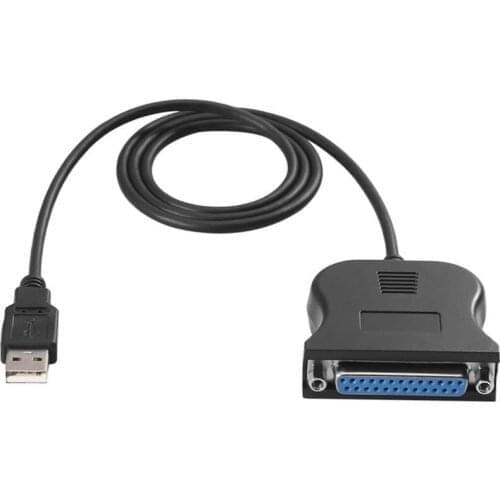 USB 2.0 To 25 Pin DB25 Parallel Port Cable IEEE 1284 1Mbps 25pin Parallel Printer adapter Cord Hot Sale