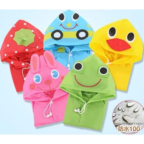 Quality Raincoat Kids Cartoon Animal Style Waterproof Kids Raincoat Baby Raincoat for Children Rain Coat Rainwear Rain Coat Kids