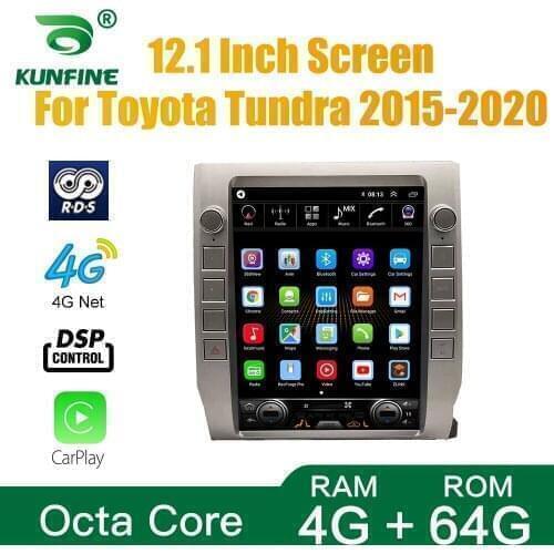 Tesla Style For Toyota Tundra 2015-2020 Car Stereo Radio Octa Core 4GB RAM 64GM ROM Android 10.0 Car DVD GPS Player Deckless