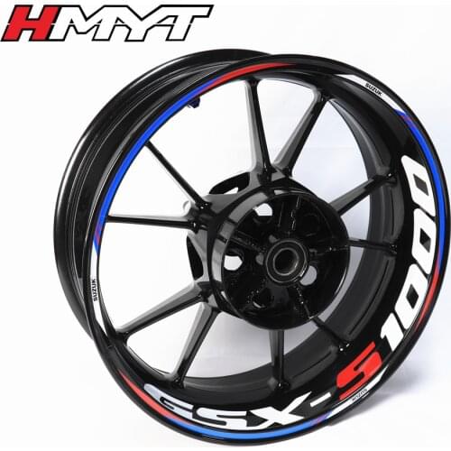 Motorcycle stickers suitable for Suzuk GSX S1000 wheel hub reflective stickers wheel rim reflective front and back double-sided