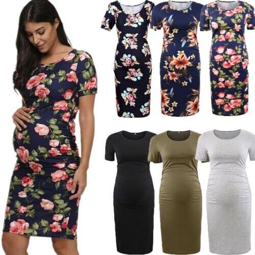 New Style Pregnant Women Floral Long Maxi Dresses Maternity Gown Photography Photo Shoot Clothes Pregnancy Summer Beach Sundress
