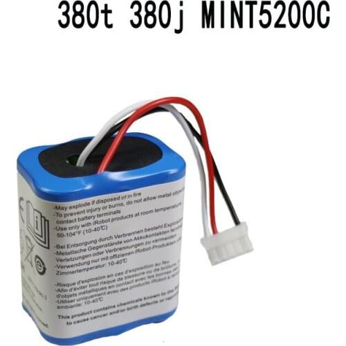 Original 7.2V 2500mAh Battery for iRobot Roomba Braava 380 380T Mint 5200c Ni-MH 2500mAh 2.5Ah 7.2v Rechargeable battery 1Pcs