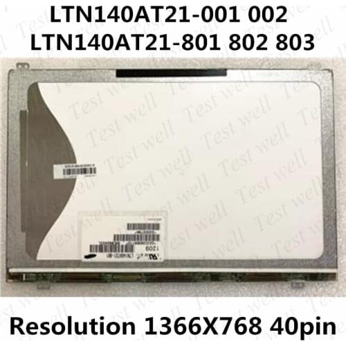 Original 14'' For Samsung 1366X768 LTN140AT21-801 LTN140AT21-802 LTN140AT21-001 LTN140AT21-002 LTN140AT21 LCD LED Display Screen