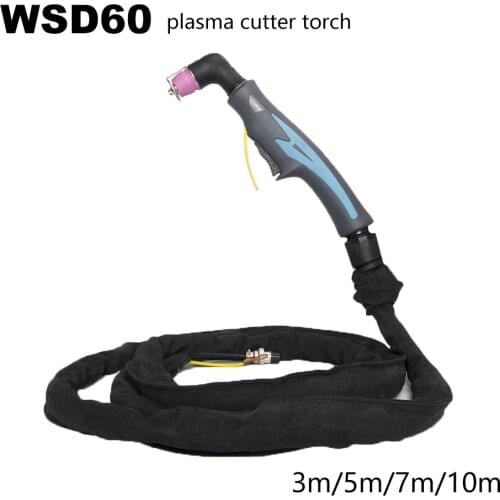 AG60 SG55 WSD60 Plasma Cutting Machine Cable Length 3/5/7M Bending CUT40P/50P/60P Cutting Torch CUT 18mm