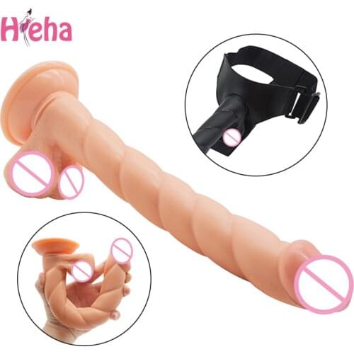 Strapon Long Dildo Big Penis Realistic Dildos for Women Lesbian Gay Phallus on Suckers Sex Toys for Adults Fake Dick Cock Dildos