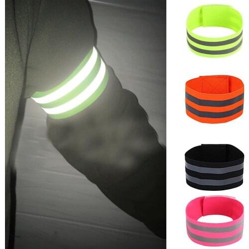 Reflective Armband Elasticated Armband Sport Ankle Leg Straps Safety Reflective Tape For Night Running Biking Jogging Walking