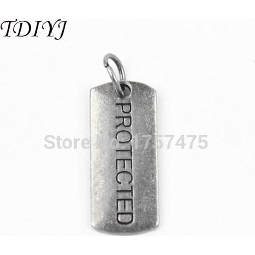 TDIYJ Latesd Design PROTECTED Alloy Pendants Accessories for Floating Locket 5pcs/lot