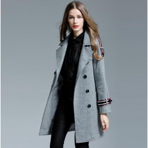 YIYELANZHOU Women's Wool Coats