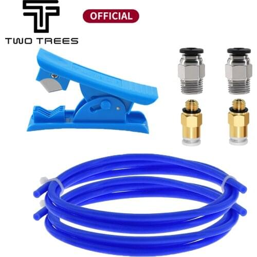3D Printer Parts 1m/2m Ptfe Tube + Consumable Cutting Clip + 1pcs Quick Fitting + Pc4 01 Kit For 1.75mm Filament