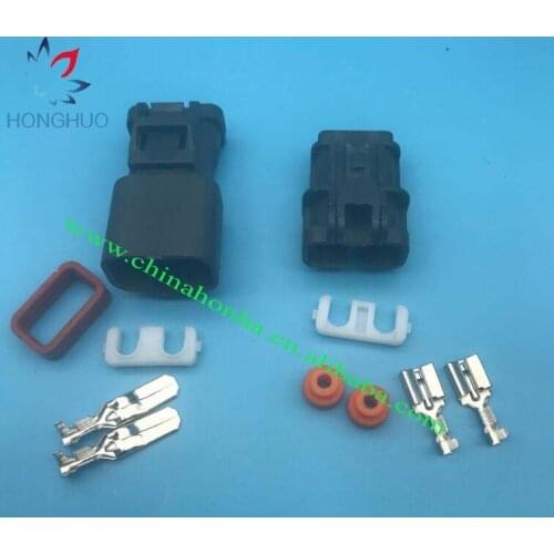 DJ70253-6.3-11/21 kit 6.3mm auto 2 pin electrical plug female male cable pin header connector 7123-6423-30 7222-6423-30
