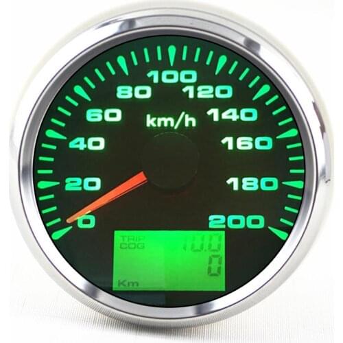 12V/24V GPS speedometer + GPS antenna+Wiring harness+Instruction manual 7 Colors Backlight IP67 Waterproof 0-200km/h