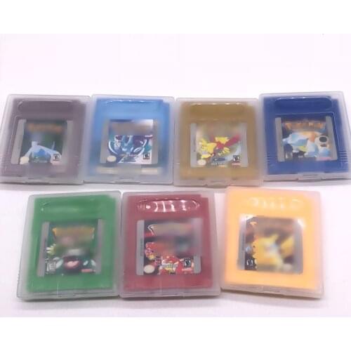 16 Bit Video Game Cartridge Console Card PokemonSeries Classic Collect Colorful Version English Language
