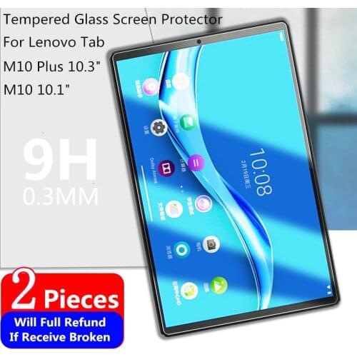 2pcs 9H Tempered Glass Screen Protector For Lenovo Tab M10 Plus 10.3 TB-X606 Tablet Protective Film For M10 10.1 TB-X605 2nd Gen