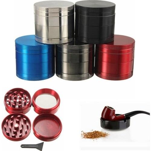 40mm Zinc Alloy 4-layer Tobacco Grinder Manual Tobacco Leaf Grinder Smoking Accessories