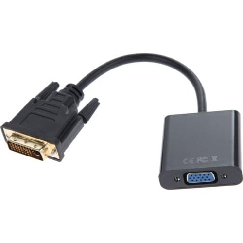 DVI to VGA Cable Adapter Full HD 1080P DVI-D 24+1 to VGA HDTV Converter Monitor Cable Adapter for PC Display Card