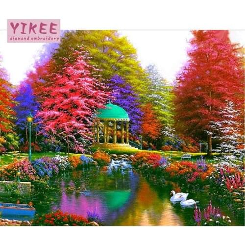 Diamond painting diy,paint by diamond,landscape,needlework diamond painting