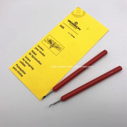 Free Shipping Bergeon 5430 set of 2pcs watch hands tool with 2 levers for hairspring-collets