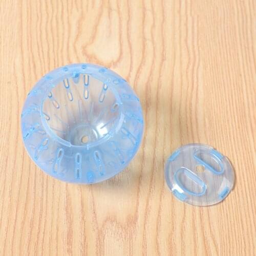 Y5GB Silent Exercise Balls for Hamsters Gerbils Rats Hedgehogs and Other Small Pets Plastic Running Wheel Blue/Pink/White