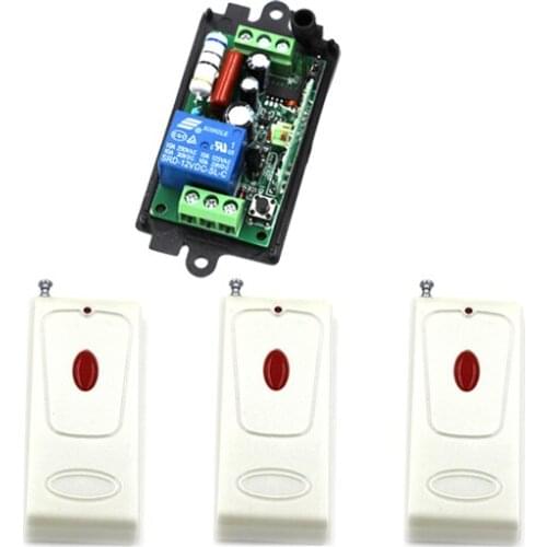 Home Automation Wireless Remote Control Switch System 3 Transmitter +1 Receiver 110V 220V 315/ 433MHz Radio Frequency SKU: 5504