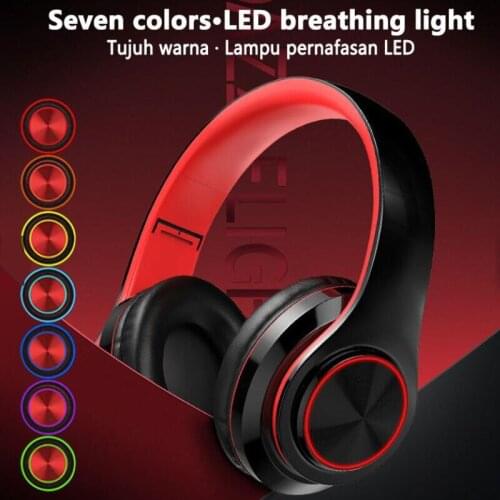 HIFI Stereo Earphones Bluetooth Headphone Music Headset FM and Support SD Card with Mic for Mobile XiaoMi Iphone Sumsamg Tablet