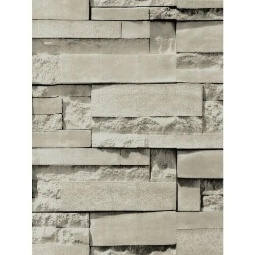 Gray Stone Bricks 3D Self Adhesive Wallpapers Vintage Retro Vinyl Wall Stickers Home Decor Living Room Bedroom Contact Paper
