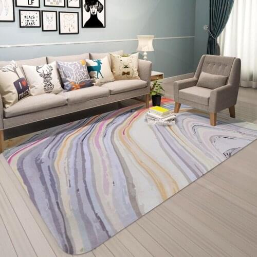 Creative Marble stripe Rug and Carpets for Living Room Bedroom Decor Rug Sofa coffee table Floor Mat Bedside Home Soft Carpet