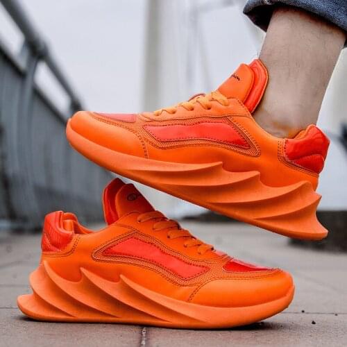 Brand Men Shoes Men Lightweight Blade Running Shoes Shockproof Lack Up Breathable Men Sneakers Height Increase Walking Shoes 2a