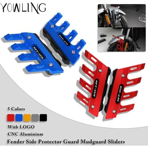 Motorcycle Fender Side Protection Guard Mudguard Sliders FOR YAMAHA MT03 MT-03 MT 03 2002 2003 2004 2005-2021 MT03 Front Fender