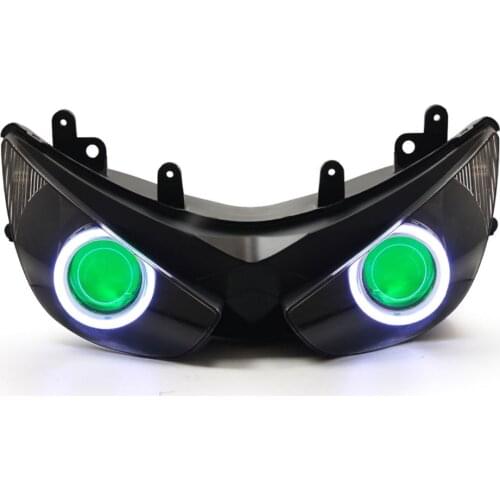 KT Motorcycle LED Headlight Assembly for Kawasaki Ninja ZX6R ZX-6R 2005-2006 Front Headlamp