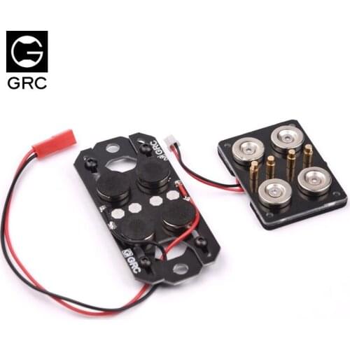 GRC Magnetic Absorption Electric Invisible Car Shell Column Set for 1:10 RC Car TRX4 Upgrade Parts Accessories