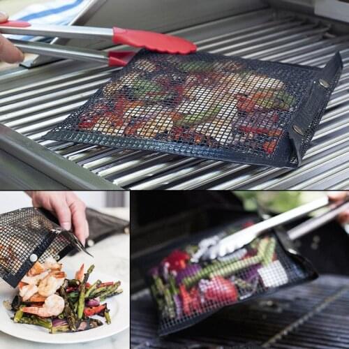Bbq Bake Bag Mesh Grilling Bag Non-stick Reusable Easy To Clean Outdoor Bbq Picnic Tool Kitchen Tools #YJ