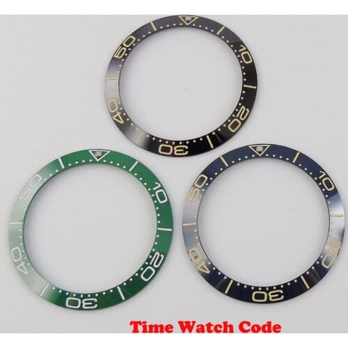 Fashion 38mm Ceramic Watch Bezel insert for 40mm Automatic Mens watch face Accessories Replacement watch parts